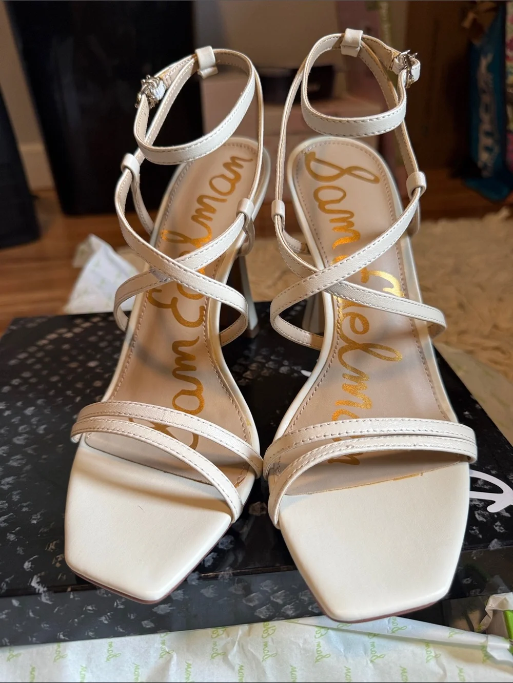 Sam Edelman strappy leather heels Lilly